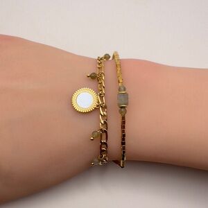 Boho stacking bracelet stainless steel